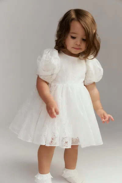 Bardot Junior Baby Linda Lace Mini Dress In White