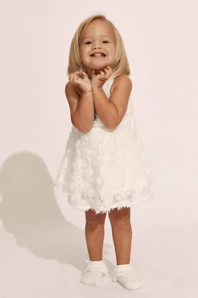 Bardot Junior Baby Lizelle Rosette Dress In Orchid Wht