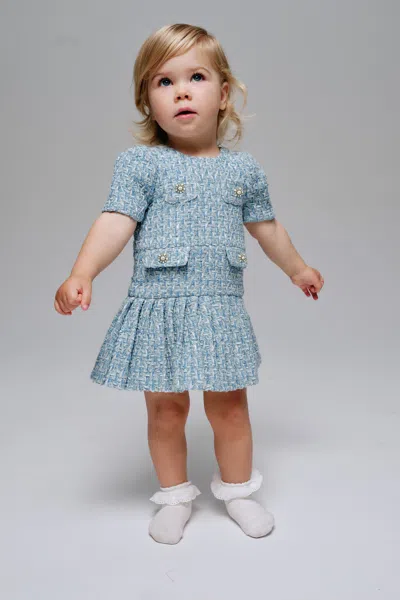Bardot Junior Baby Shiloh Boucle Dress In Blue