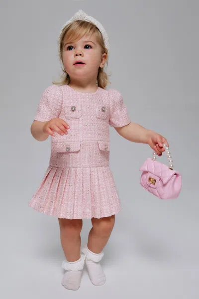Bardot Junior Baby Shiloh Boucle Dress In Pink