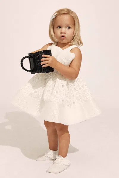 Bardot Junior Kids' Baby Willow Bow Dress In Orchid Wht