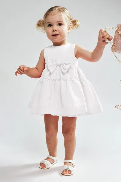 Bardot Junior Baby Zaida Mini Bow Dress In Burgundy