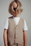 Bardot Junior Boys Charles Vest In Sand