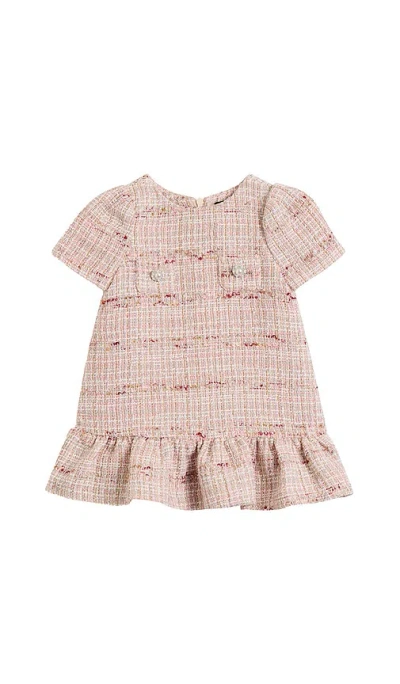 Bardot Junior Callie Boucle Dress In Pink