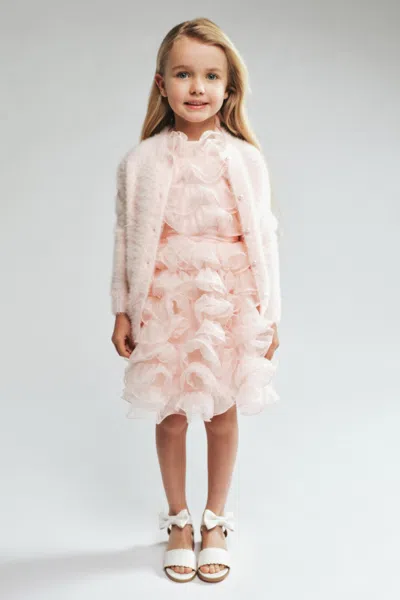 Bardot Junior Kids' Camilla Longline Cardi In Pink