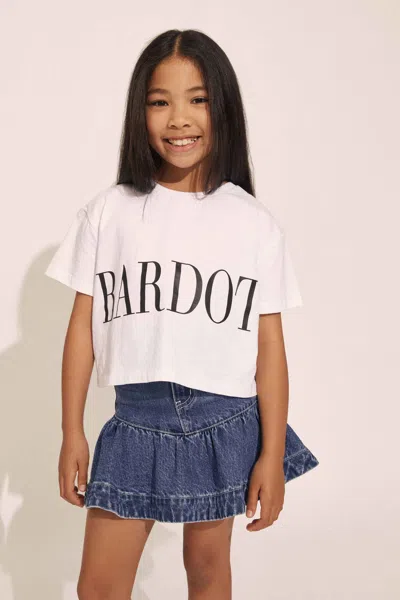 Bardot Junior Kids' Coco Denim Mini Skirt In Vintage Bl