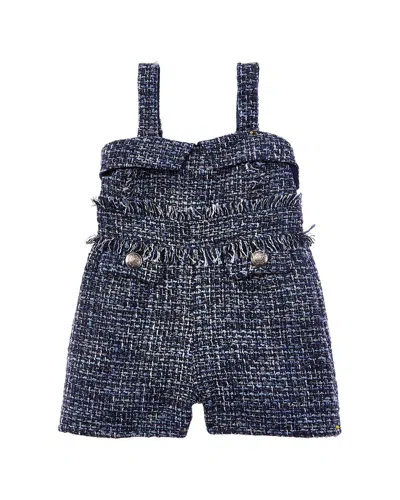 Bardot Junior Elle Boucle Playsuit In Blue