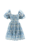 Bardot Junior Ellory Brioderie Mini Dress In Blue