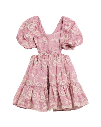 Bardot Junior Ellory Broderie Mini Dress In Animal Print