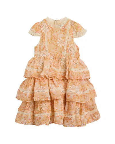 Bardot Kids' Junior Enya Tiered Dress In Orange