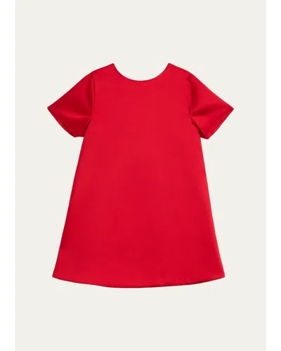 Bardot Junior Kids' Girl's Demi Bow-back Dress In Red