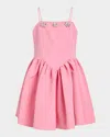 Bardot Junior Girl's Eden Floral Embellished Mini Dress In Bubblegum