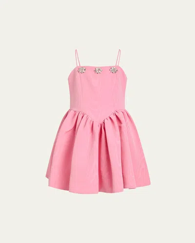 BARDOT JUNIOR GIRL'S EDEN FLORAL EMBELLISHED MINI DRESS