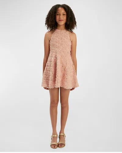 Bardot Junior Kids' Girl's Lizelle Rosette Dress In Neutral