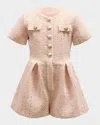Bardot Junior Girls Estelle Boucle Playsuit In Neutral
