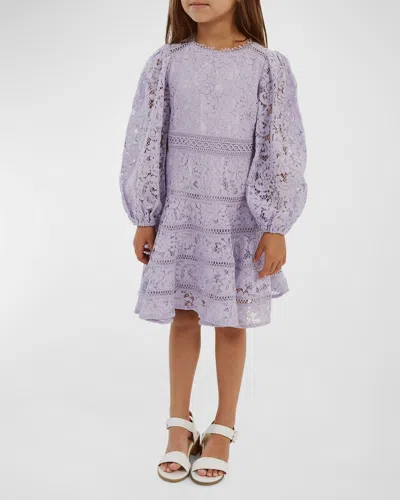 Bardot Junior Kids' Girl's Zandie Lace Dress In Violet