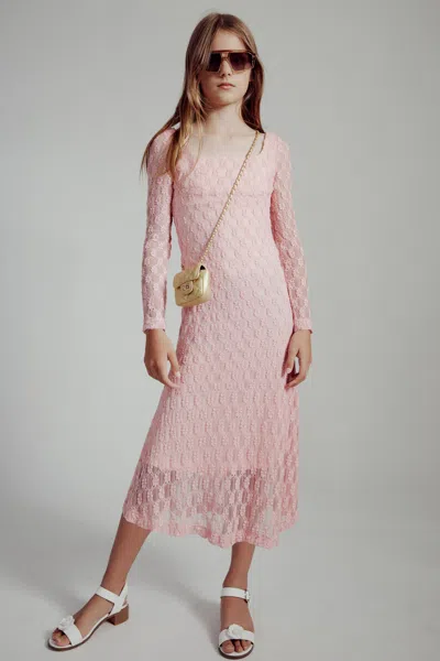 Bardot Junior Kids' Girls Adoni Long Sleeve Midi In Cloud Pink