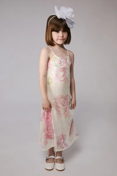 Bardot Junior Kids' Girls Adoni Sequin Midi Dress In Pink