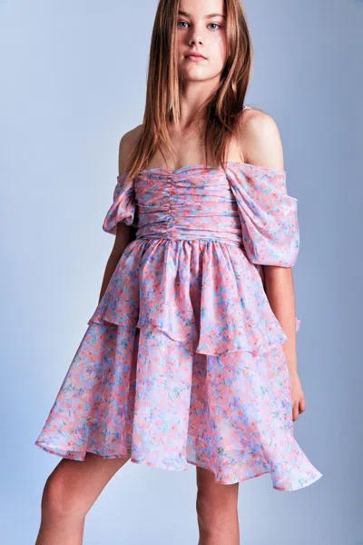 Bardot Junior Kids' Girls Anya Mini Dress In Purple