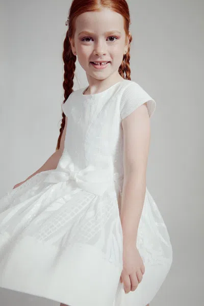 Bardot Junior Kids' Girls Ava Starlet Sequin Dress In Ivory