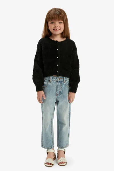 Bardot Junior Kids' Girls Bell Sleeve Cardi In Black