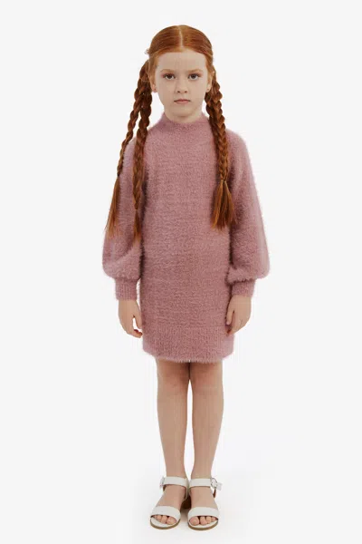 Bardot Junior Kids' Girls Bell Sleeve Knit Dress In Mauve