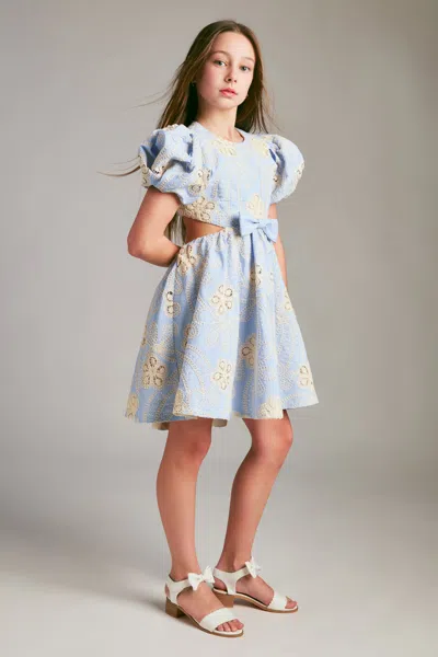 Bardot Junior Kids' Girls Bella Stripe Mini Dress In Blue