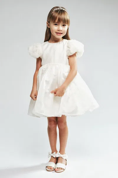 Bardot Junior Kids' Girls Carina Organza Florette Dress In Ivory
