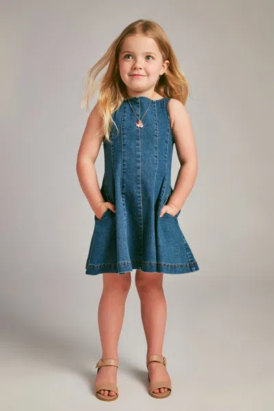 Bardot Junior Kids' Girls Catalina Mini Denim Dress In Blue