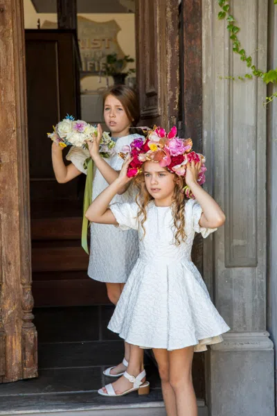 Bardot Junior Kids' Girls Clara Mini Dress In Neutral