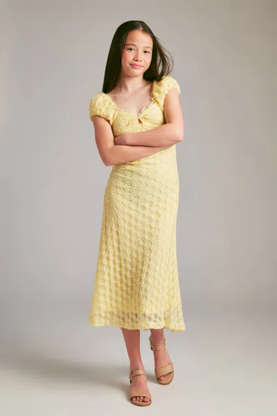 Bardot Junior Kids' Girls Claudine Lace Dress In Yellow
