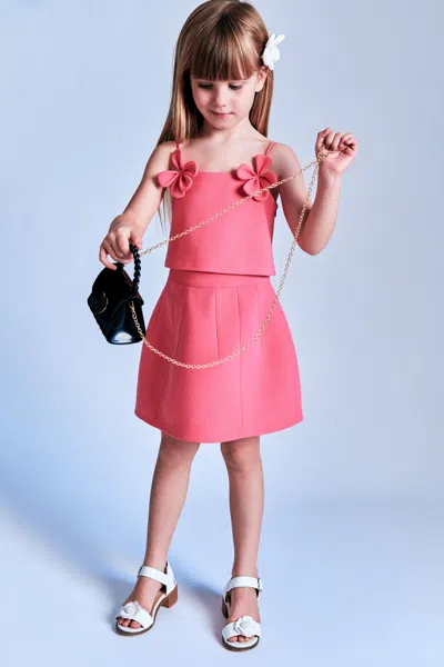 Bardot Junior Kids' Girls Clio Top In Pink