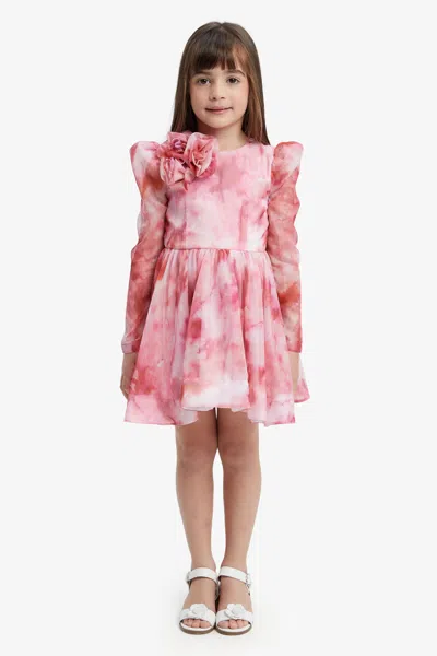 Bardot Junior Kids' Girls Cupid Flower Mini Dress In Pink