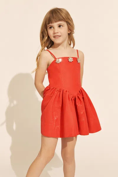 Bardot Junior Kids' Girls Eden Mini Dress In Red