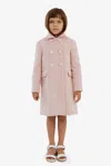 Bardot Junior Girls Ellia Wool Coat In Soft Coral