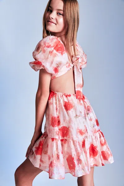 Bardot Junior Kids' Girls Ellory Mini Dress In Pink Flora