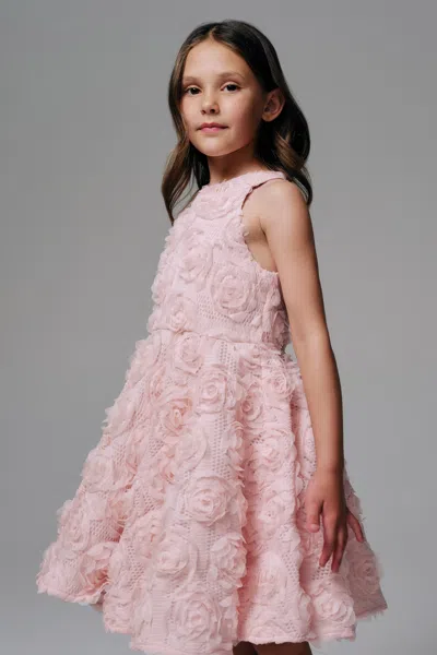 Bardot Junior Kids' Girls Emily Rosette Dress In Pink