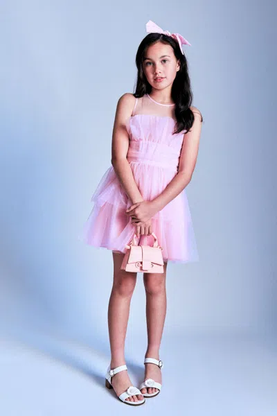 Bardot Junior Kids' Girls Fallon Tulle Mini Dress In Pink