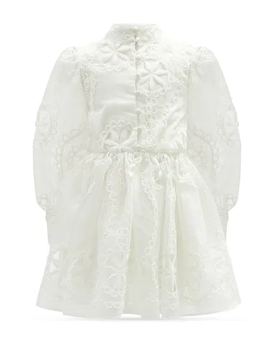Bardot Junior Girls' Fira Floral Broderie Dress - Little Kid, Big Kid In Orchid White