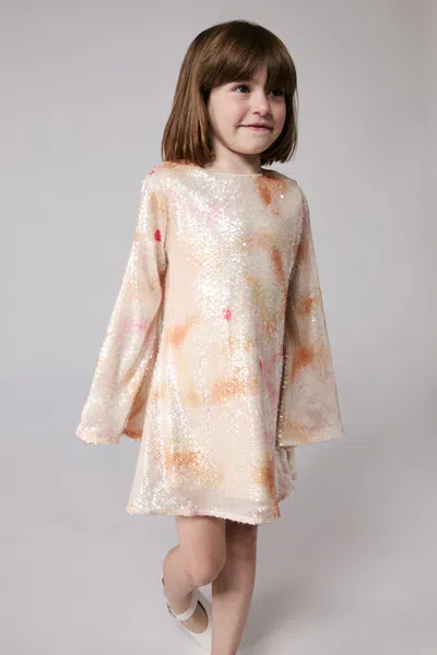 Bardot Junior Kids' Girls Flora Sequin Dress In Metallic