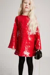 Bardot Junior Freja Sequin Mini Dress In Red