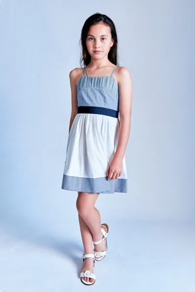 Bardot Junior Kids' Girls Frenchy Dress In Navy Strpe