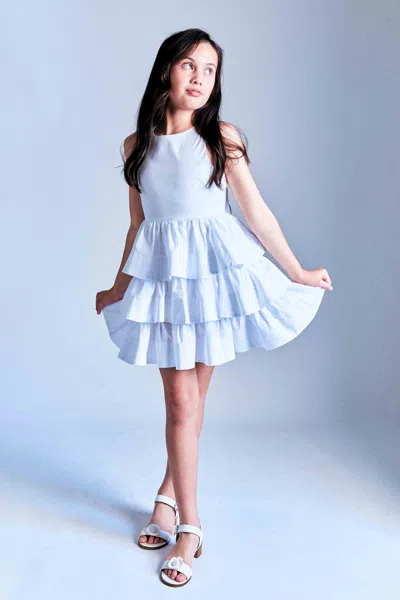 Bardot Junior Kids' Girls Gia Poplin Dress In White