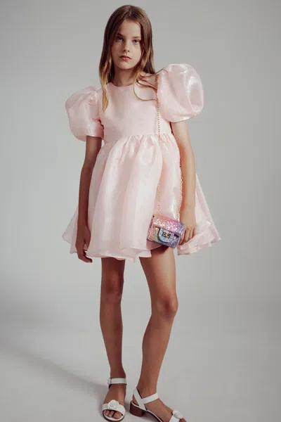 Bardot Junior Kids' Girls Halina Mini Dress In Powder