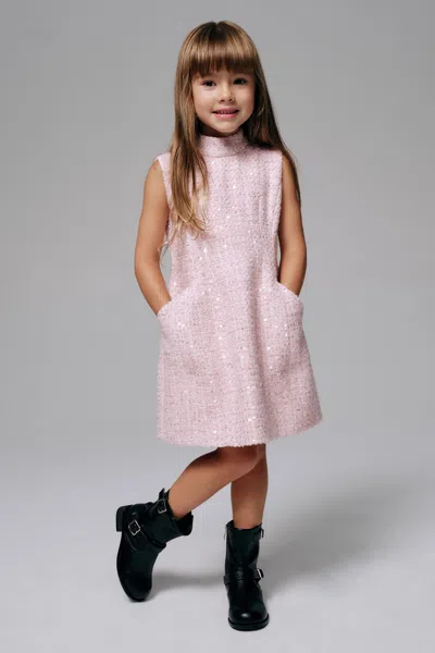 Bardot Junior Kids' Girls Harper Boucle Mini Dress In Multi