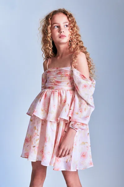 Bardot Junior Kids' Girls Inaya Mini Dress In Pink Flora