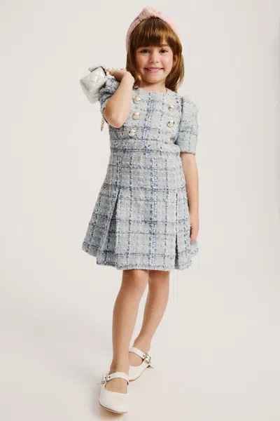 Bardot Junior Kids' Girls Ines Boucle Dress In Blue