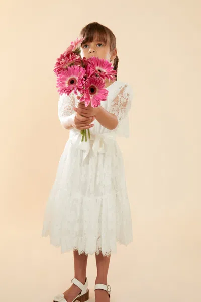 Bardot Junior Kids' Girls Joelle Lace Dress In Ivory