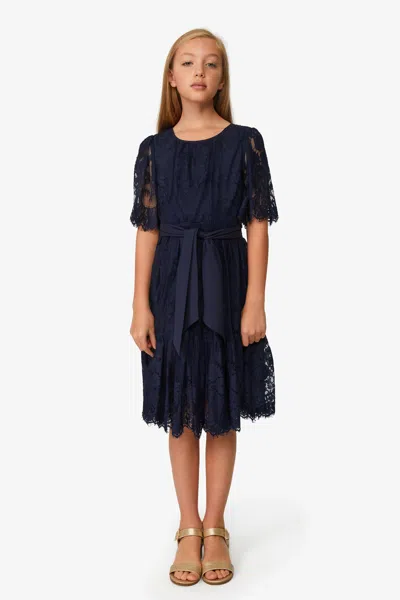 Bardot Junior Kids' Girls Joelle Lace Dress In Blue