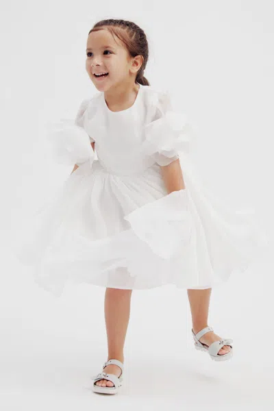 Bardot Junior Kids' Girls Juliet Flower Mini Dress In Orchid Wht